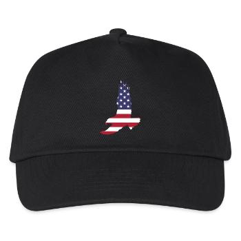 USA America Flag Stars and Stripes Eagle Eagle - Kids’ Baseball Cap - black - Front