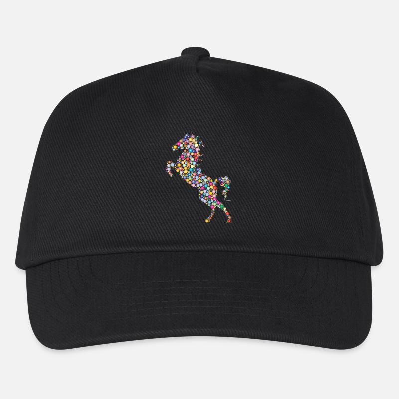 Cheval - Casquette de baseball Enfant - noir
