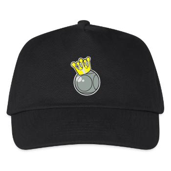 king petanque logo flex - Kids’ Baseball Cap - black - Front