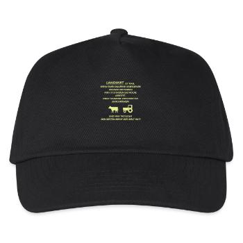 Landwirt - Kinder Basecap - Schwarz - Vorne