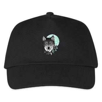 wolf - Kids’ Baseball Cap - black - Front