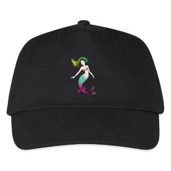 Mermaid - Kids’ Baseball Cap - black - Front