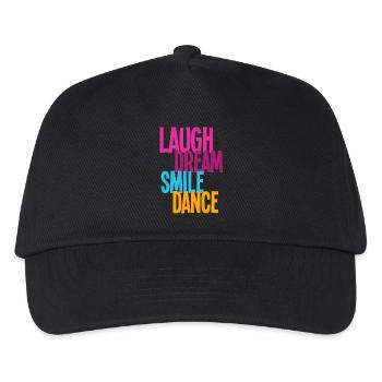Rire Rêve Sourire Danse - Danse Shirts - Casquette de baseball Enfant - noir - Devant