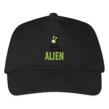 Alien / Area 51 / UFO: This Is Not A Snail. This - Kinder Basecap - Schwarz - Vorne