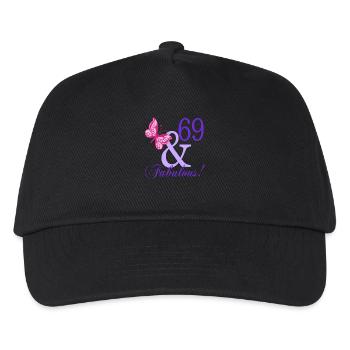 69 and Fabulous - Kids’ Baseball Cap - black - Front