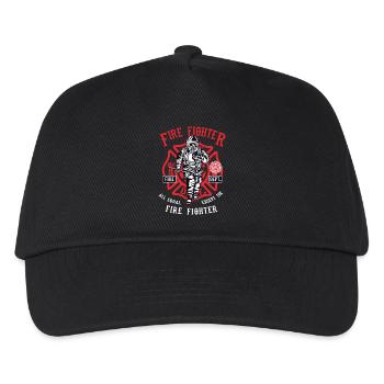 Firefighter Firefighter Firefighter Christmas - Kids’ Baseball Cap - black - Front