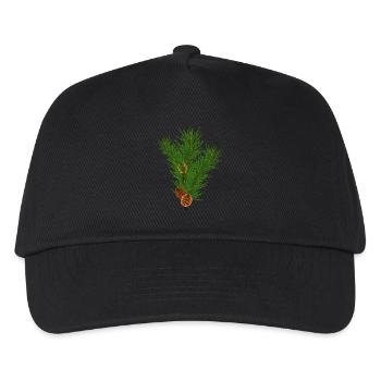 Pine branch - Kids’ Baseball Cap - black - Front