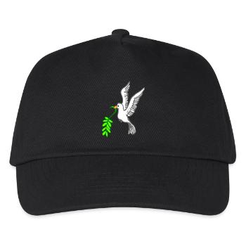 Dove of peace drawn - Kids’ Baseball Cap - black - Front