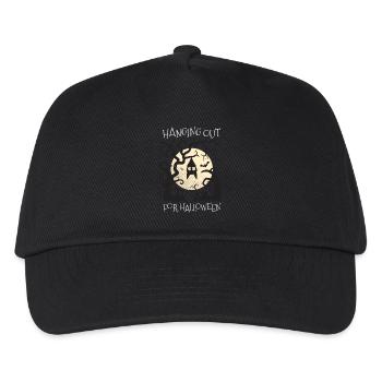 Hanging Halloween Bat - Kids’ Baseball Cap - black - Front