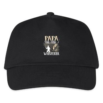 Fishing - Daddy the fish whisperer - Kids’ Baseball Cap - black - Front