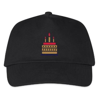 Cake pie birthday - Kids’ Baseball Cap - black - Front