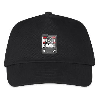 Gaming - Stay Hungry - Continuez à jouer - Casquette de baseball Enfant - noir - Devant
