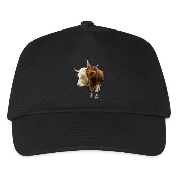 viande de vache vache boeuf d'un animal - Casquette de baseball Enfant - noir - Devant