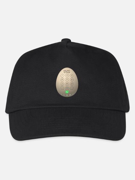 Geschenk Shirt Das neue Ei-Phone. - Kinder Basecap - Schwarz