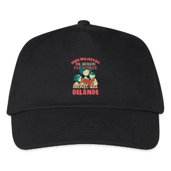 ERZIEHERIN / KINDER / TANTE / OMA - Kinder Basecap - Schwarz - Vorne