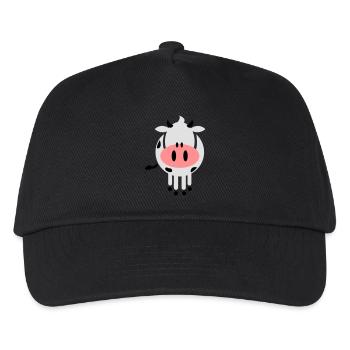 Doux vache - Casquette de baseball Enfant - noir - Devant