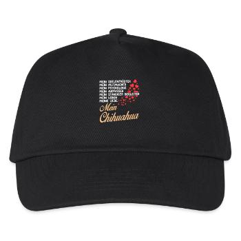 Chihuahua - Mein - Kinder Basecap - Schwarz - Vorne