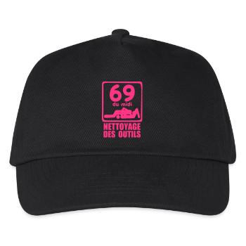 69 twelve o'clock cleaning tools - Kids’ Baseball Cap - black - Front