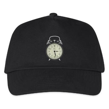 clock time clock time hourglass hourglass40 - Kids’ Baseball Cap - black - Front