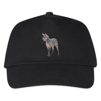 Zèbre - Casquette de baseball Enfant - noir - Devant