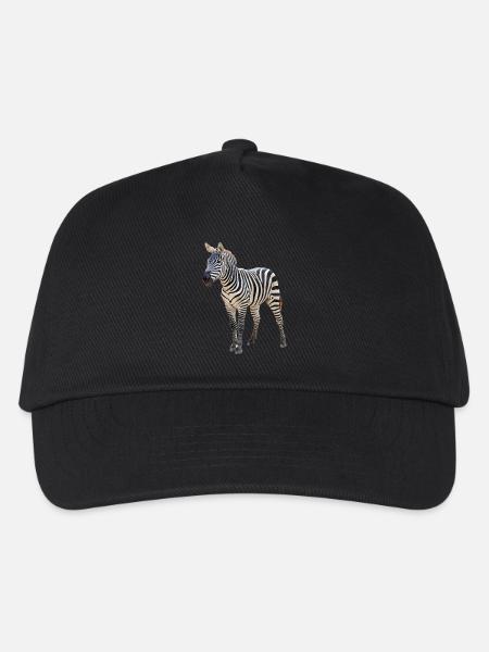 Zebra - Kids’ Baseball Cap - black