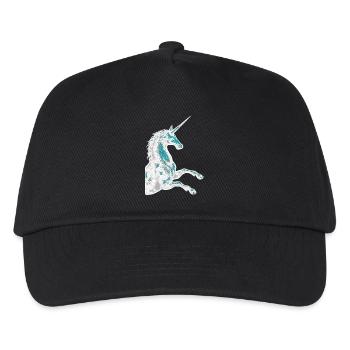 Einhorn Magie / Unicorn Spirit - Kinder Basecap - Schwarz - Vorne