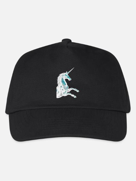Einhorn Magie / Unicorn Spirit - Kinder Basecap - Schwarz