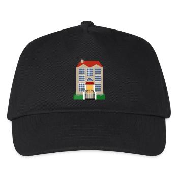 construction de maisons maison maison architecture gebaeude212 - Casquette de baseball Enfant - noir - Devant