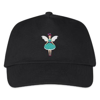 Rockabilly Fee - Kinder Basecap - Schwarz - Vorne