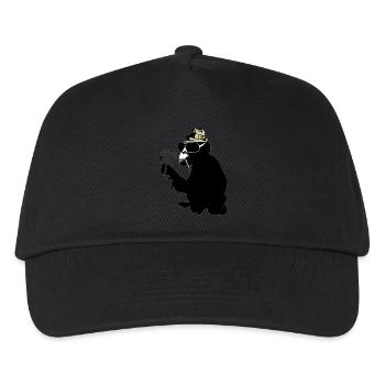 mr. brainwash monkey - Kids’ Baseball Cap - black - Front