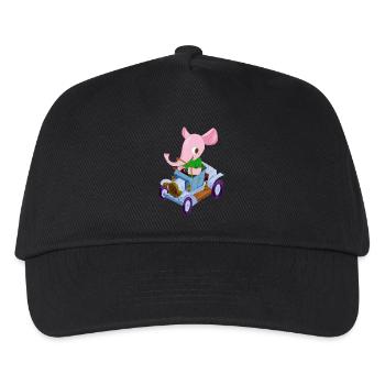 Éléphant dans une voiture de collection - Casquette de baseball Enfant - noir - Devant