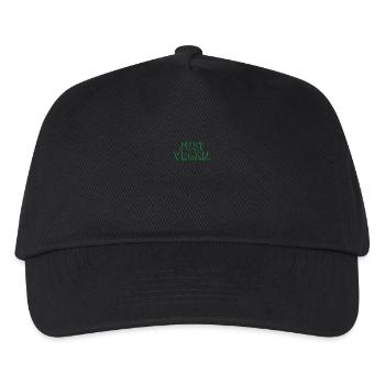 JUST VEGAN, nur vegan ! - Kinder Basecap - Schwarz - Vorne