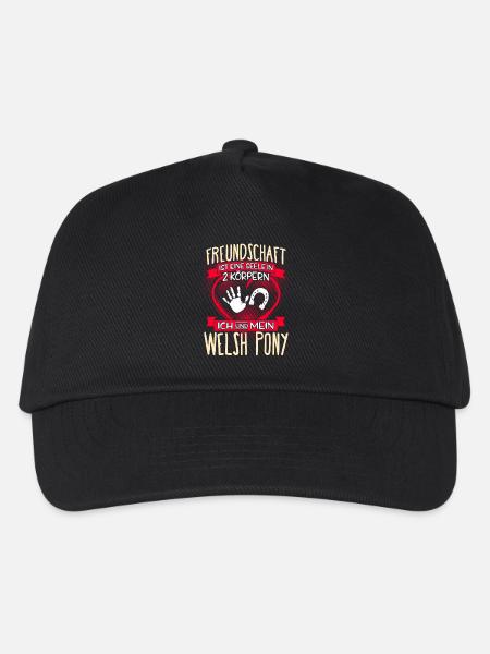 WELSH-PONY - 3 - Kinder Basecap - Schwarz
