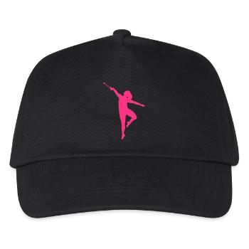 dancer twirling baton1 - Kids’ Baseball Cap - black - Front