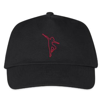 baton twirling dancer trace1 - Kids’ Baseball Cap - black - Front