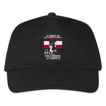 Tempête Polonais - Casquette de baseball Enfant - noir - Devant