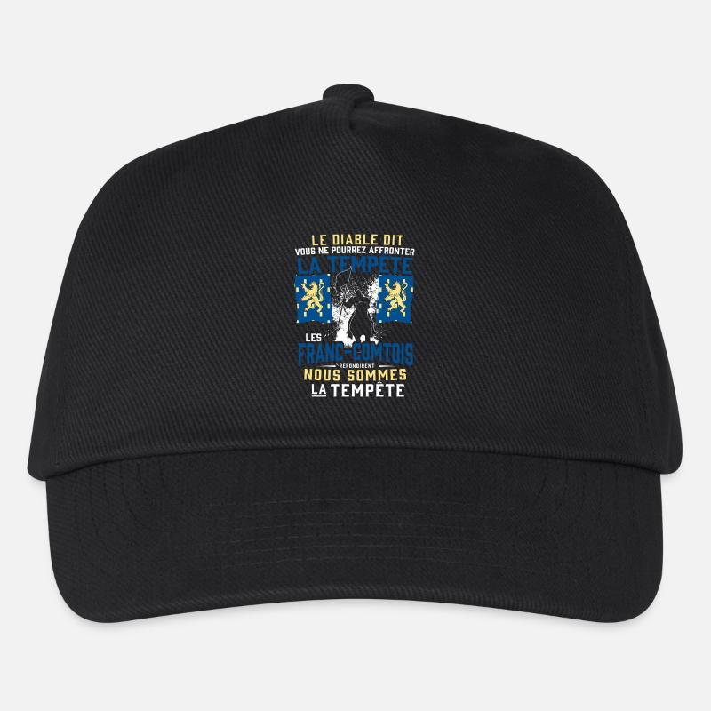 Tempête Franc-Comtois - Casquette de baseball Enfant - noir