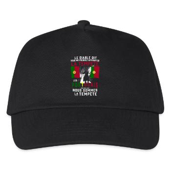 Tempête Portugais - Casquette de baseball Enfant - noir - Devant