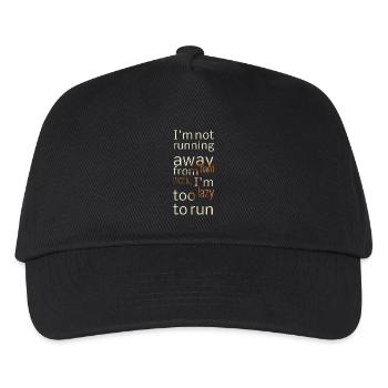 I'm not running away... - Sprüche - Funny Quotes - Kinder Basecap - Schwarz - Vorne