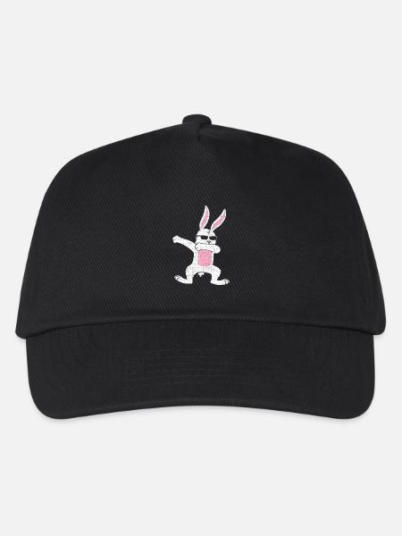 lapin tamponnant idée de cadeau de Pâques - Basecap til børn - sort