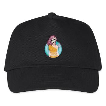 Crâne du vent - Casquette de baseball Enfant - noir - Devant