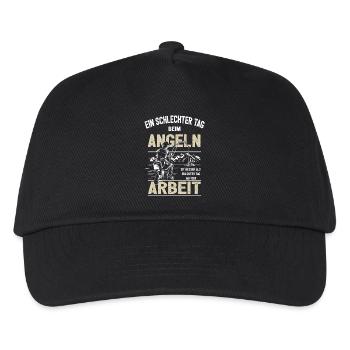 A bad day fishing Angel friends - Kids’ Baseball Cap - black - Front