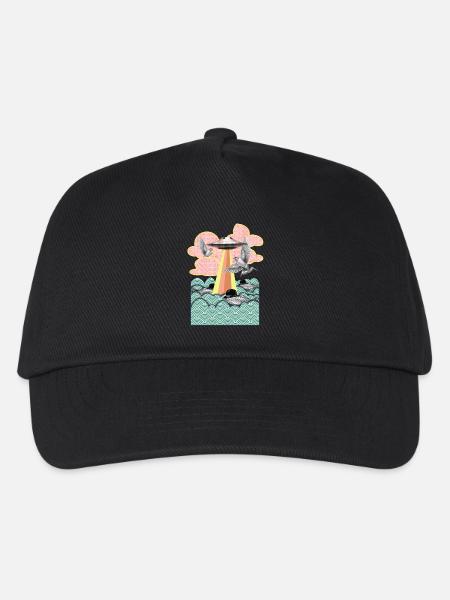 Flamingo - Kinder Basecap - Schwarz