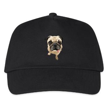 Twinky the Pug - Kinder Basecap - Schwarz - Vorne