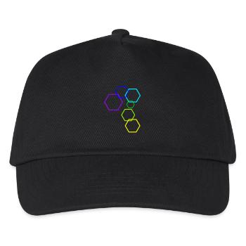 La construction [Hexagon] - Casquette de baseball Enfant - noir - Devant
