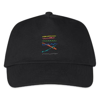 Couleur de la ligne - Casquette de baseball Enfant - noir - Devant