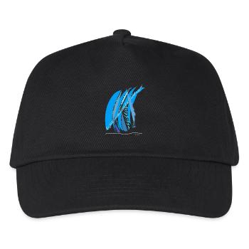 Couleur de la ligne - Casquette de baseball Enfant - noir - Devant