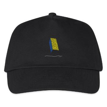 Abstract design graffiti with rough edges - Kids’ Baseball Cap - black - Front