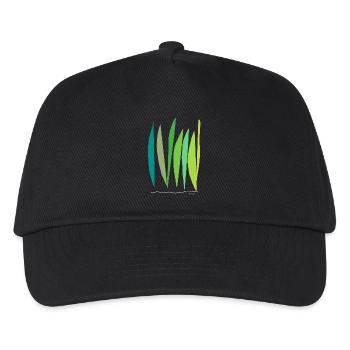 Abstract design The growth of the stalks - Kids’ Baseball Cap - black - Front