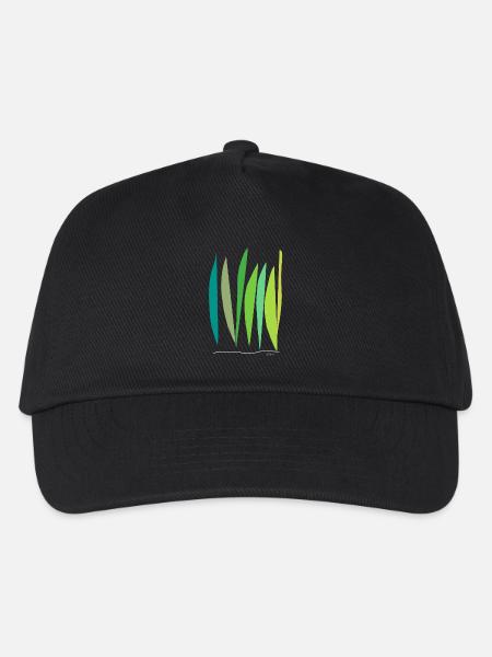 Abstract design Das wachsen der Halme - Kinder Basecap - Schwarz